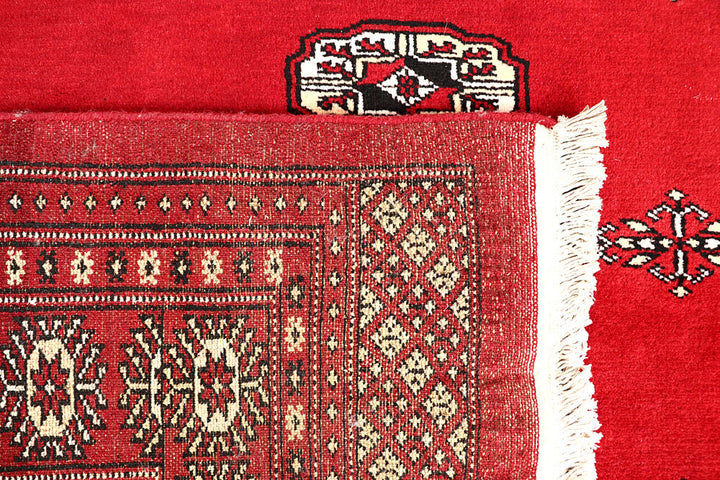 Red Bokhara 6' 8 x 6' 9 - No. 60816 - ALRUG Rug Store