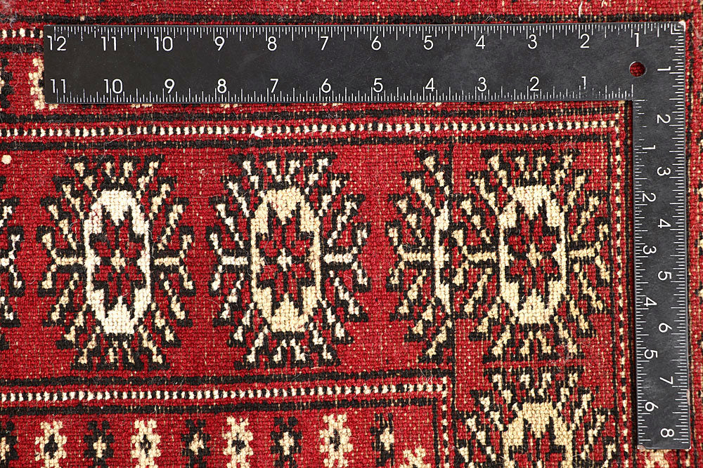 Red Bokhara 6' 8 x 6' 9 - No. 60816 - ALRUG Rug Store