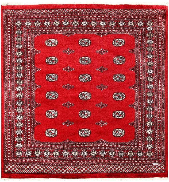 Red Bokhara 6' 11 x 7' 2 - No. 60817 - ALRUG Rug Store