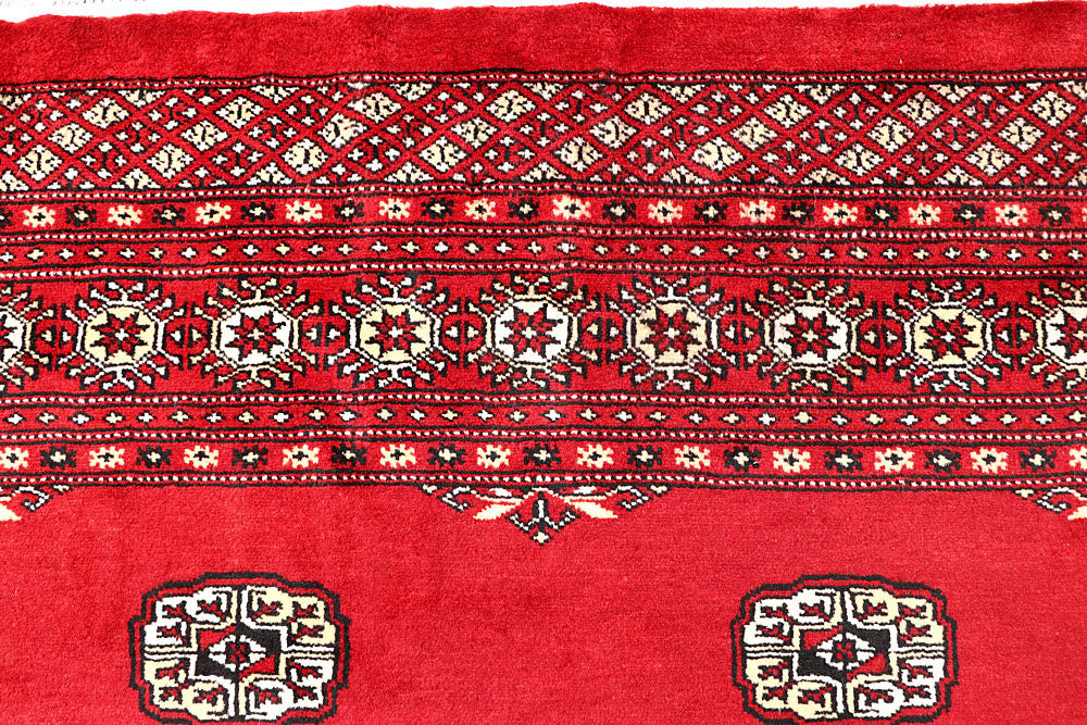 Red Bokhara 6' 7 x 6' 9 - No. 60818 - ALRUG Rug Store