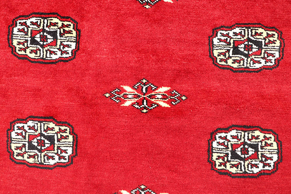Red Bokhara 6' 7 x 6' 9 - No. 60818 - ALRUG Rug Store