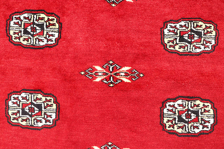 Red Bokhara 6' 7 x 6' 9 - No. 60818 - ALRUG Rug Store