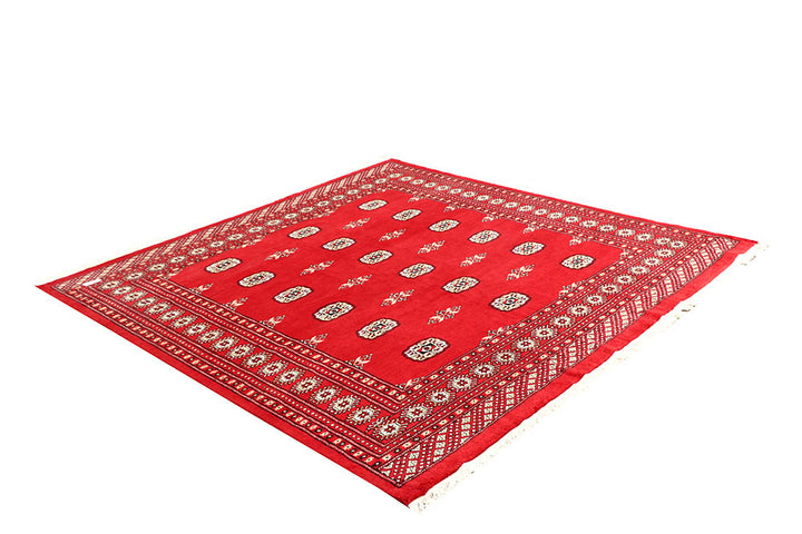 Red Bokhara 6' 7 x 6' 9 - No. 60818 - ALRUG Rug Store