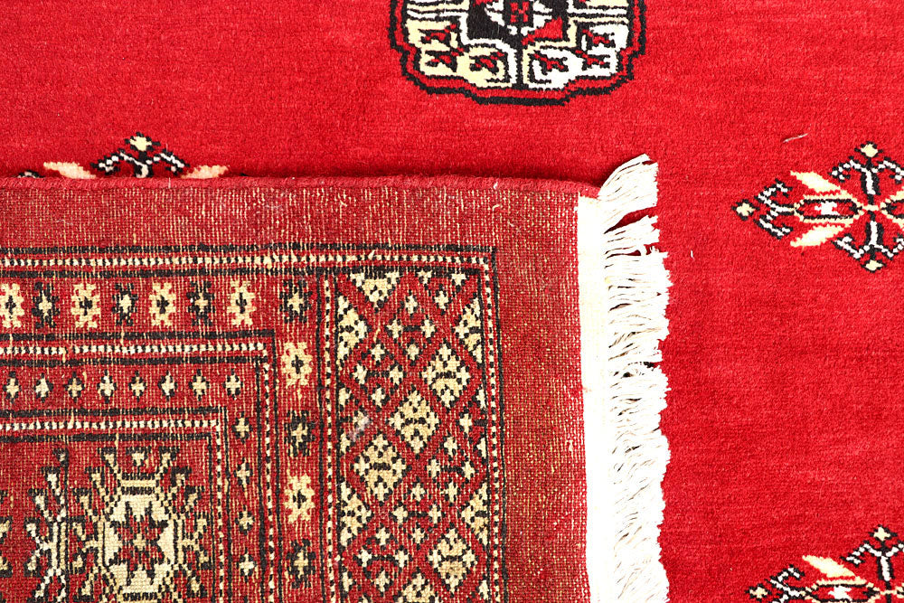 Red Bokhara 6' 7 x 6' 9 - No. 60818 - ALRUG Rug Store