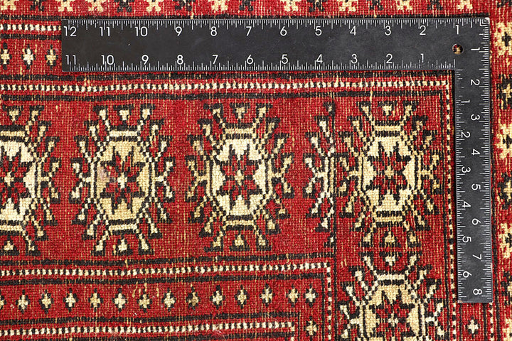 Red Bokhara 6' 7 x 6' 9 - No. 60818 - ALRUG Rug Store