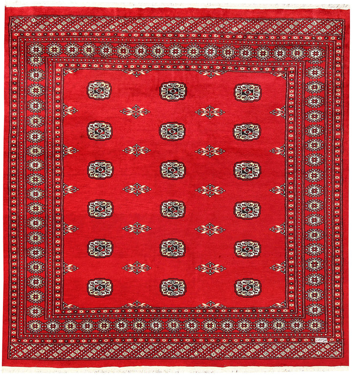 Red Bokhara 6' 7 x 6' 9 - No. 60818 - ALRUG Rug Store