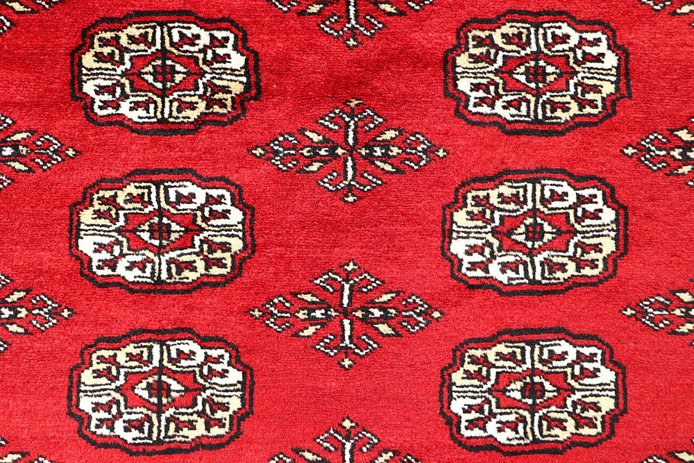 Red Bokhara 6' 8 x 6' 4 - No. 60819 - ALRUG Rug Store