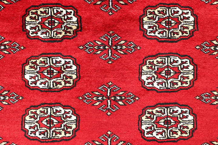 Red Bokhara 6' 8 x 6' 4 - No. 60819 - ALRUG Rug Store
