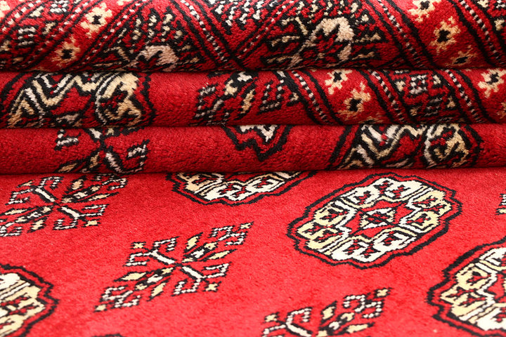 Red Bokhara 6' 8 x 6' 4 - No. 60819 - ALRUG Rug Store