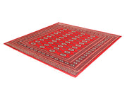 Red Bokhara 6' 8 x 6' 4 - No. 60819 - ALRUG Rug Store