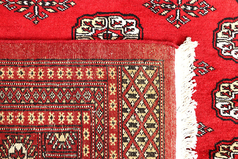 Red Bokhara 6' 8 x 6' 4 - No. 60819 - ALRUG Rug Store