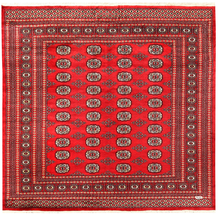 Red Bokhara 6' 8 x 6' 4 - No. 60819 - ALRUG Rug Store