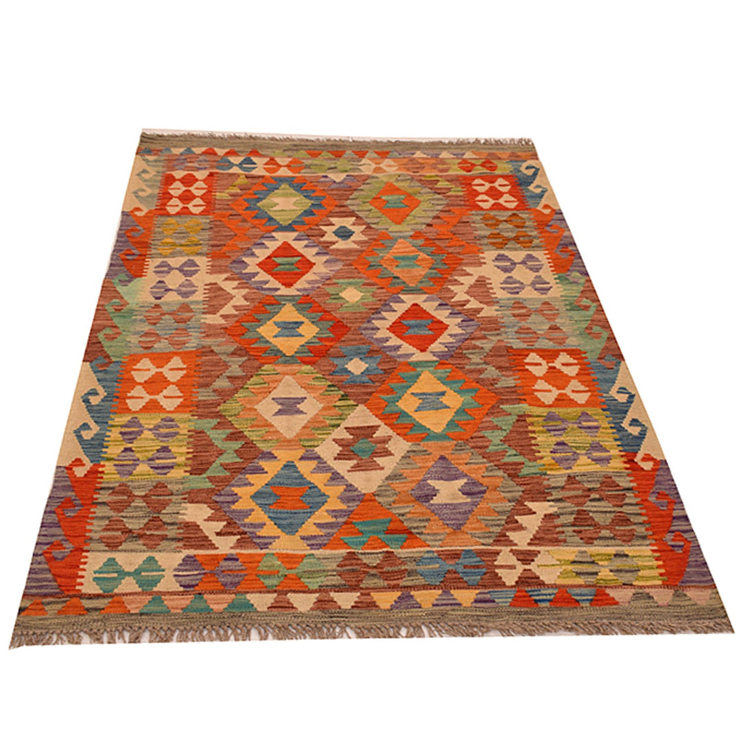 Vegetable Kilim 4' x 5' 7 (ft) - No. AL51415 - ALRUG Rug Store