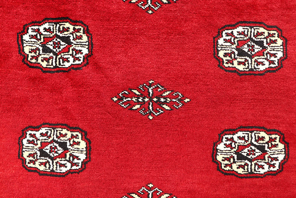 Red Bokhara 6' 9 x 6' 11 - No. 60822 - ALRUG Rug Store