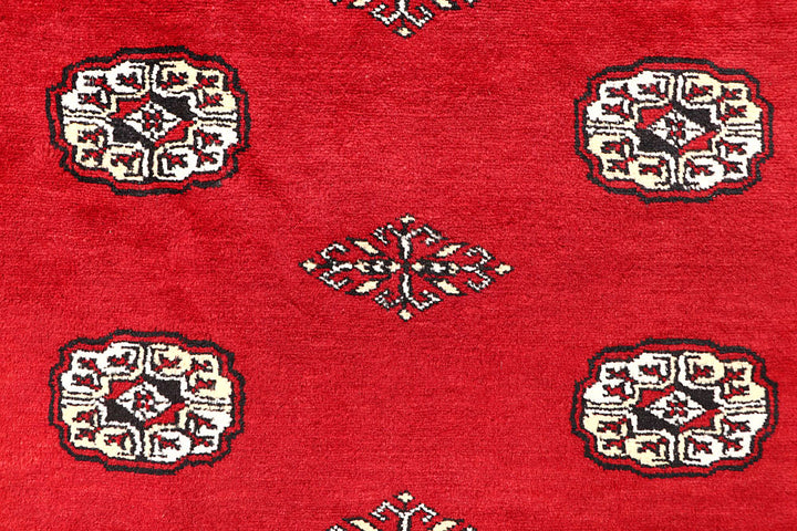 Red Bokhara 6' 9 x 6' 11 - No. 60822 - ALRUG Rug Store