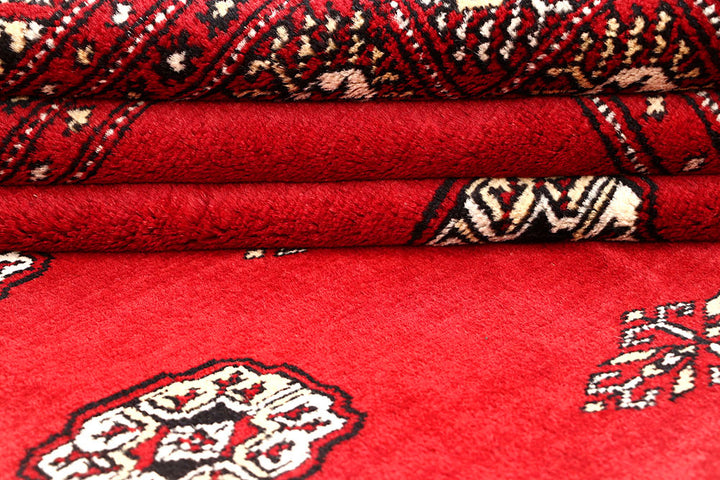 Red Bokhara 6' 9 x 6' 11 - No. 60822 - ALRUG Rug Store