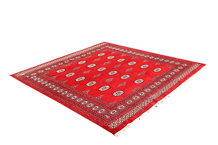 Red Bokhara 6' 9 x 6' 11 - No. 60822 - ALRUG Rug Store