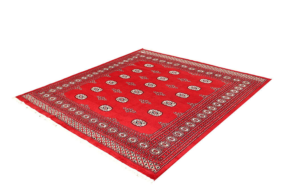 Red Bokhara 6' 9 x 6' 11 - No. 60822 - ALRUG Rug Store