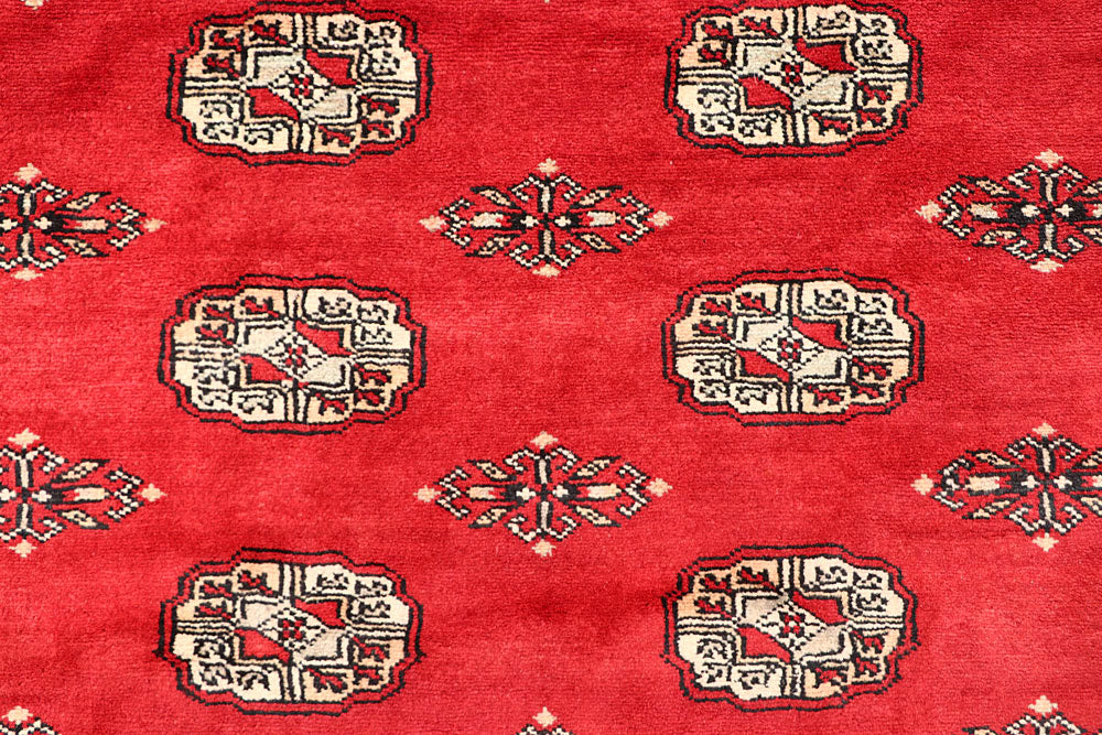Red Bokhara 6' 8 x 7' - No. 60823 - ALRUG Rug Store