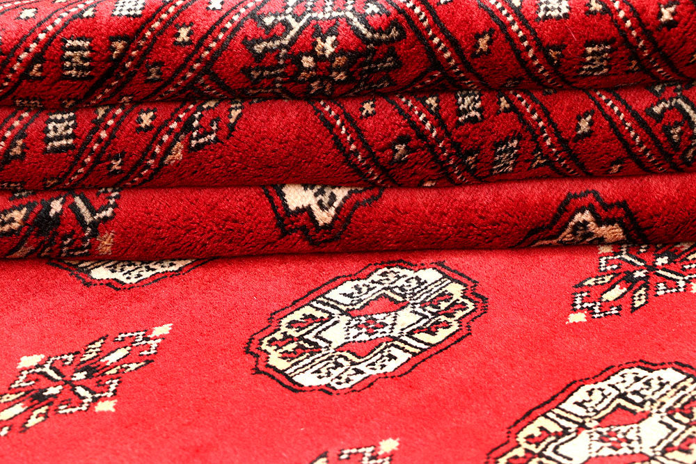 Red Bokhara 6' 8 x 7' - No. 60823 - ALRUG Rug Store