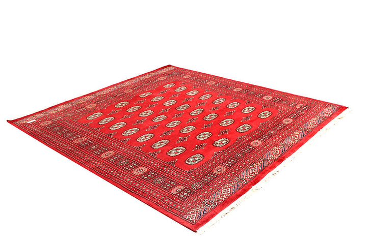 Red Bokhara 6' 8 x 7' - No. 60823 - ALRUG Rug Store