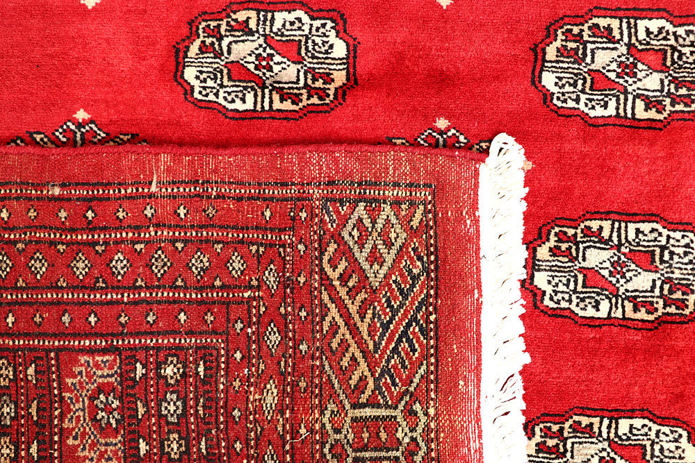 Red Bokhara 6' 8 x 7' - No. 60823 - ALRUG Rug Store