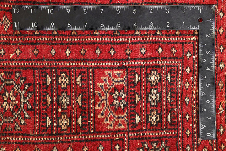 Red Bokhara 6' 8 x 7' - No. 60823 - ALRUG Rug Store