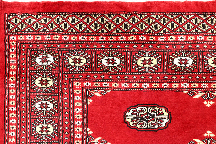 Red Bokhara 6' 8 x 6' 10 - No. 60824 - ALRUG Rug Store