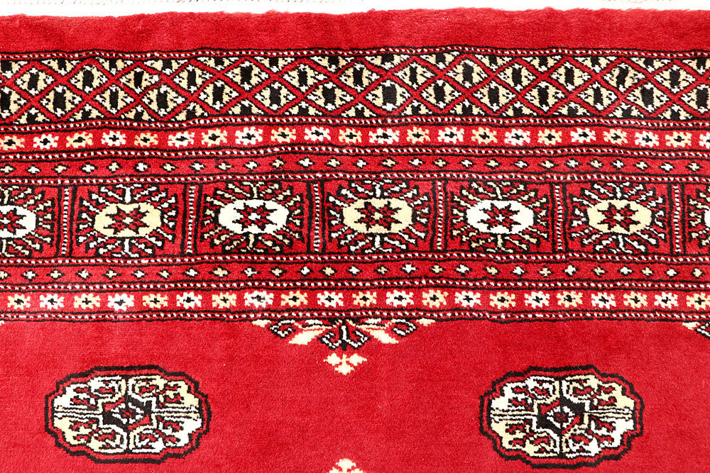 Red Bokhara 6' 8 x 6' 10 - No. 60824 - ALRUG Rug Store