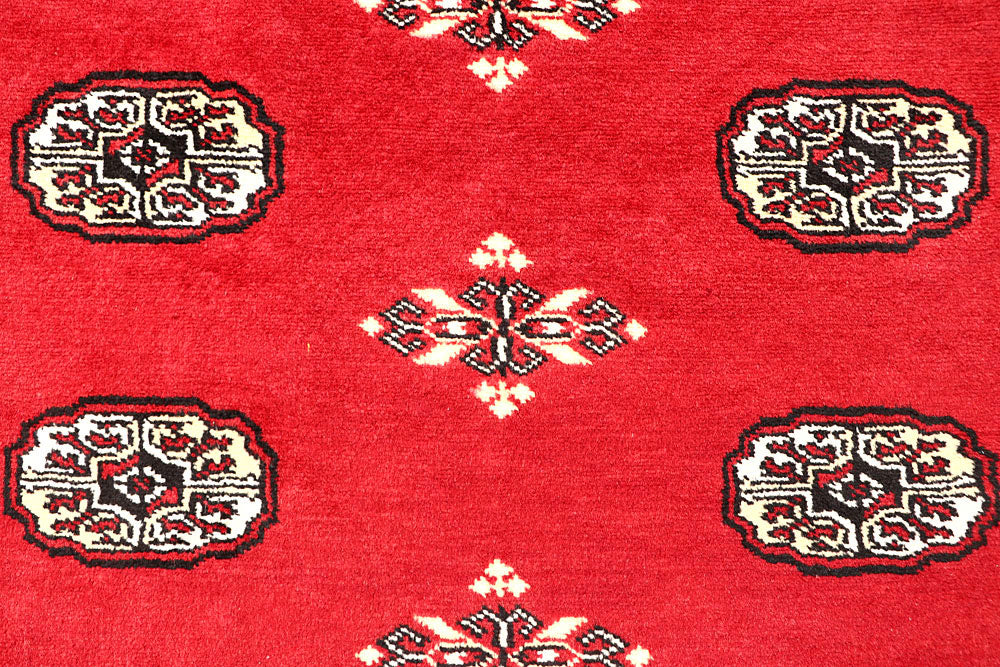 Red Bokhara 6' 8 x 6' 10 - No. 60824 - ALRUG Rug Store