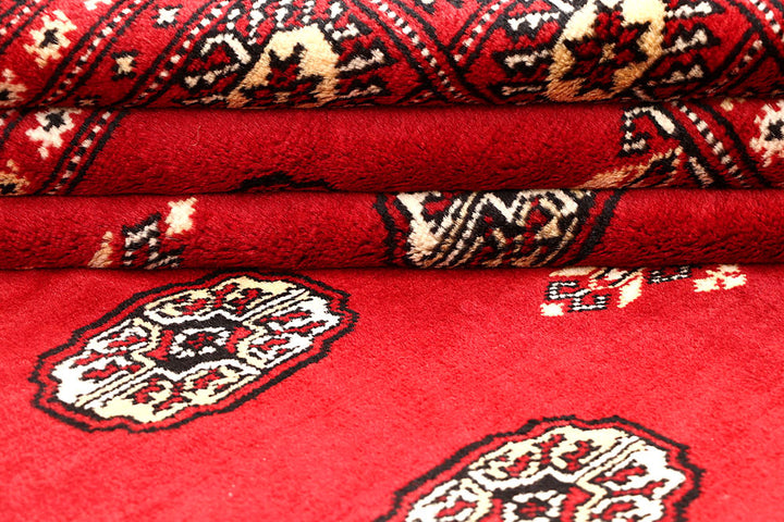 Red Bokhara 6' 8 x 6' 10 - No. 60824 - ALRUG Rug Store