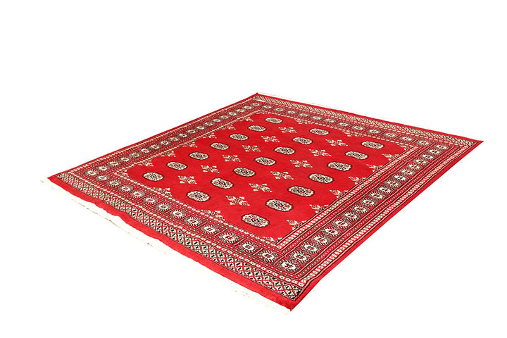 Red Bokhara 6' 8 x 6' 10 - No. 60824 - ALRUG Rug Store