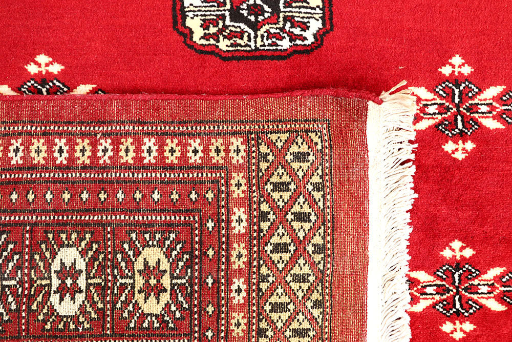 Red Bokhara 6' 8 x 6' 10 - No. 60824 - ALRUG Rug Store