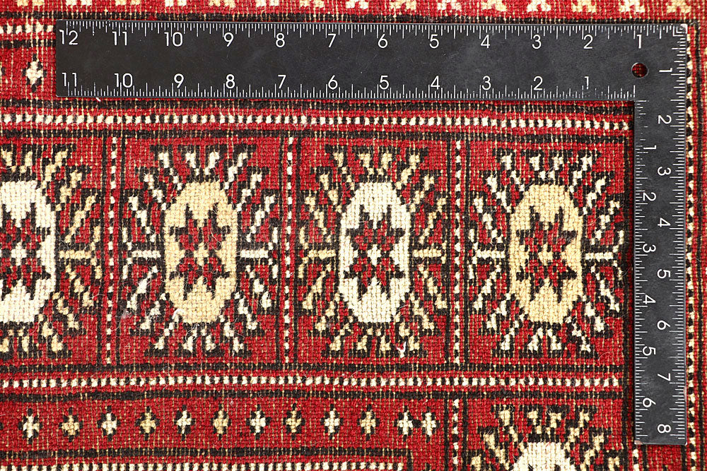 Red Bokhara 6' 8 x 6' 10 - No. 60824 - ALRUG Rug Store