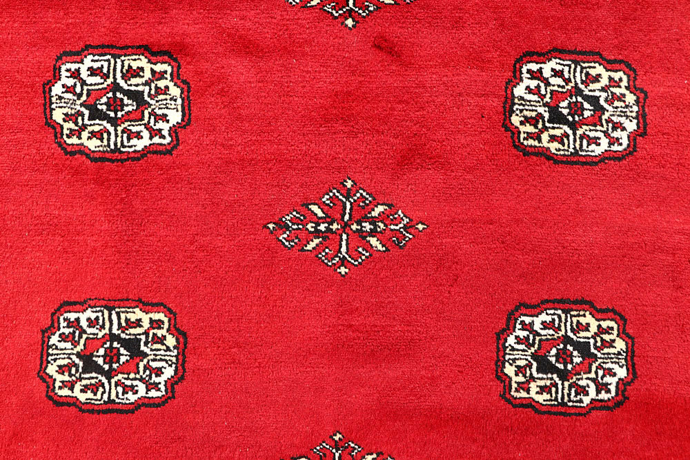 Red Bokhara 6' 9 x 7' 3 - No. 60825 - ALRUG Rug Store