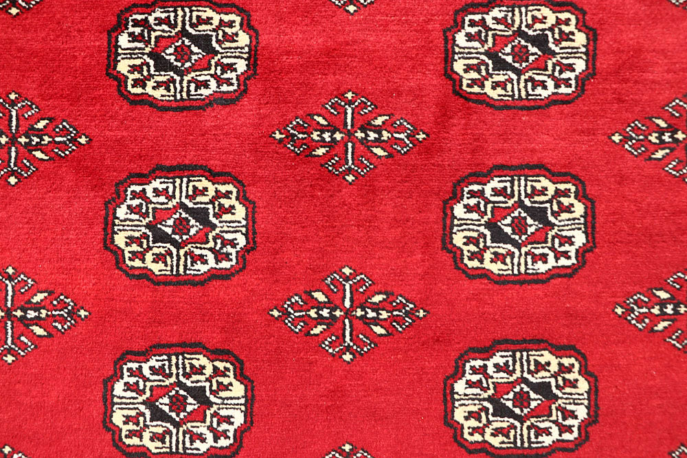 Red Bokhara 6' 8 x 6' 10 - No. 60826 - ALRUG Rug Store