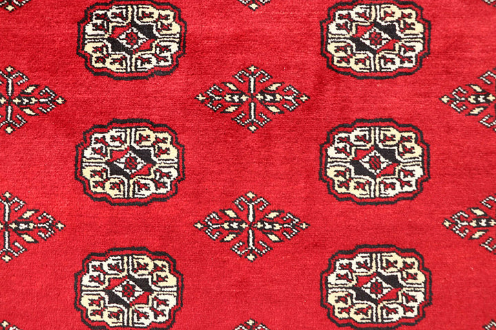 Red Bokhara 6' 8 x 6' 10 - No. 60826 - ALRUG Rug Store