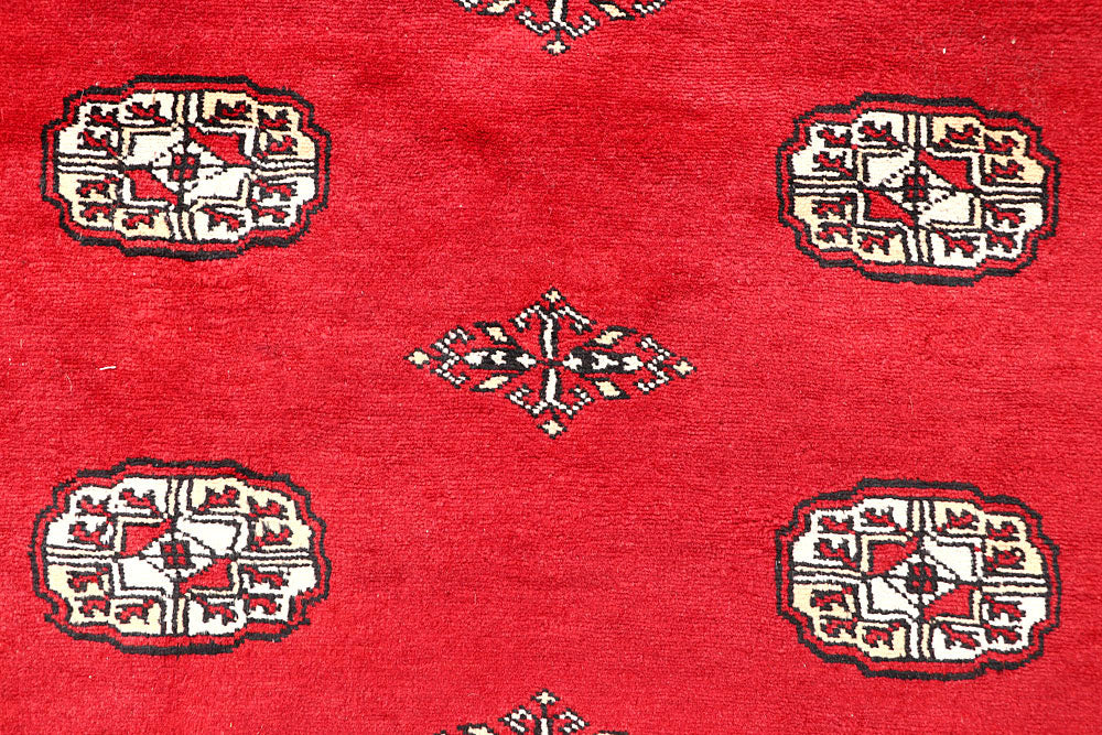 Red Bokhara 6' 9 x 6' 10 - No. 60827 - ALRUG Rug Store