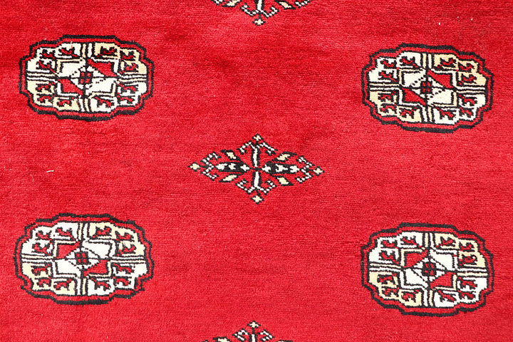 Red Bokhara 6' 9 x 6' 10 - No. 60827 - ALRUG Rug Store
