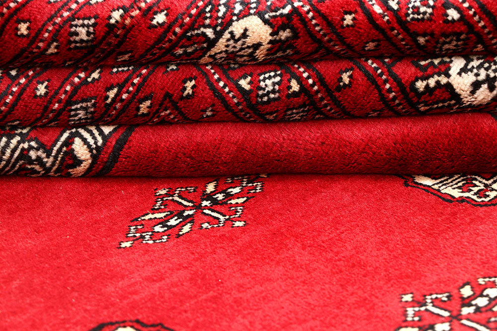 Red Bokhara 6' 9 x 6' 10 - No. 60827 - ALRUG Rug Store