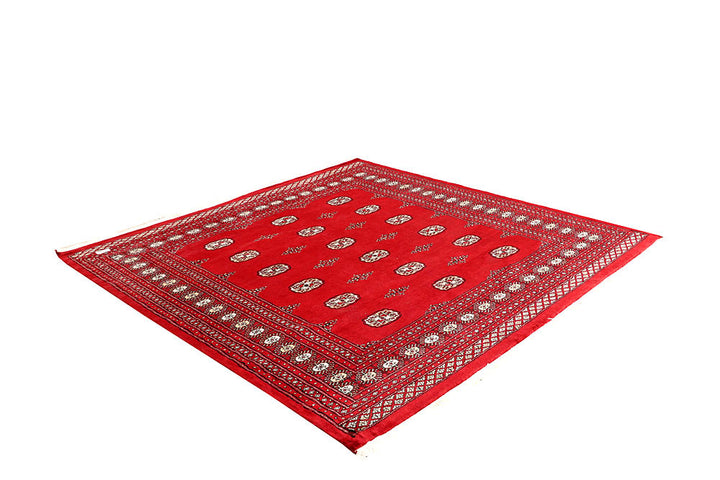 Red Bokhara 6' 9 x 6' 10 - No. 60827 - ALRUG Rug Store