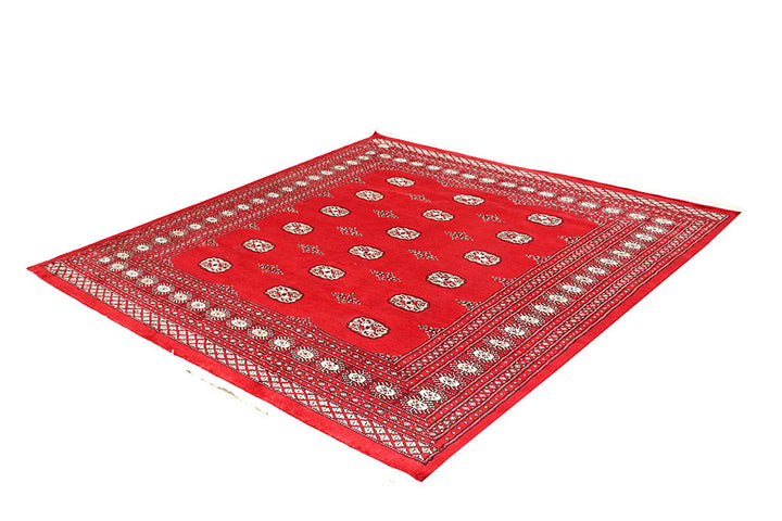 Red Bokhara 6' 9 x 6' 10 - No. 60827 - ALRUG Rug Store