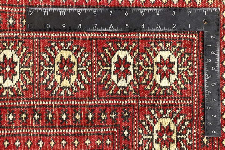 Red Bokhara 6' 8 x 6' 7 - No. 60828 - ALRUG Rug Store