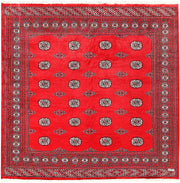 Red Bokhara 6' 8 x 6' 7 - No. 60828 - ALRUG Rug Store