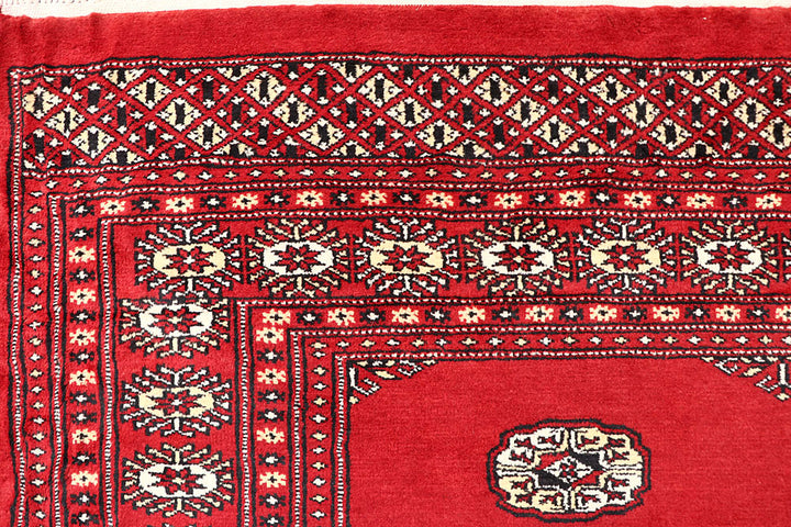 Red Bokhara 6' 8 x 6' 10 - No. 60829 - ALRUG Rug Store