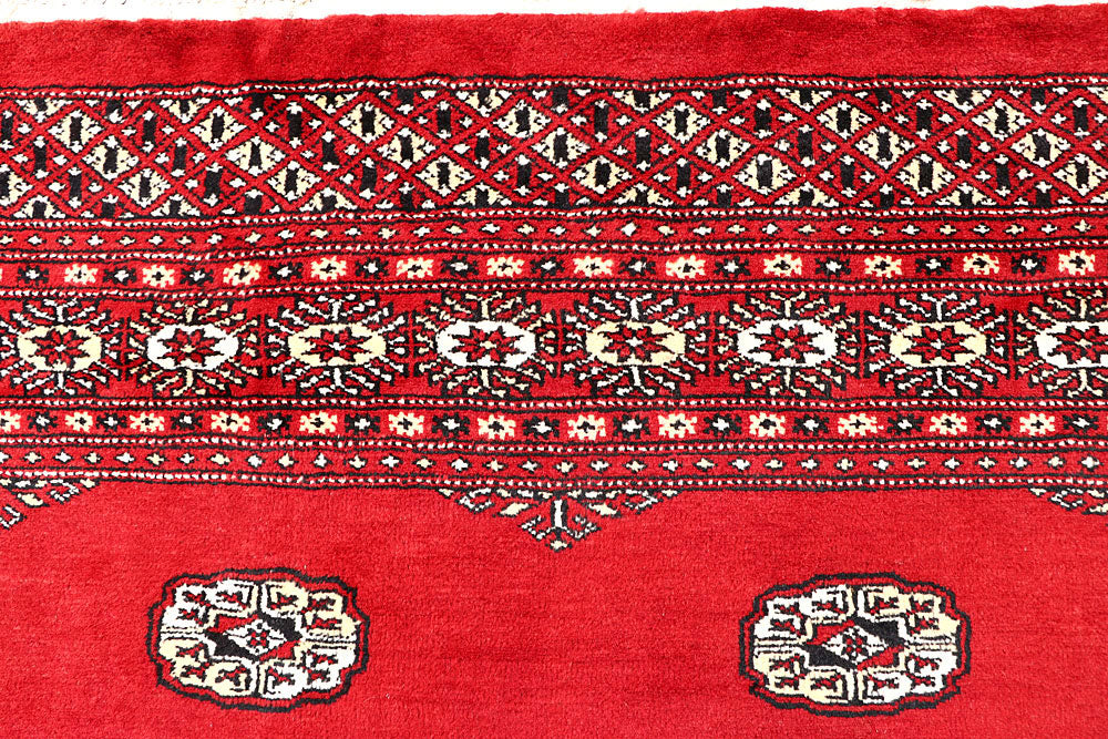 Red Bokhara 6' 8 x 6' 10 - No. 60829 - ALRUG Rug Store