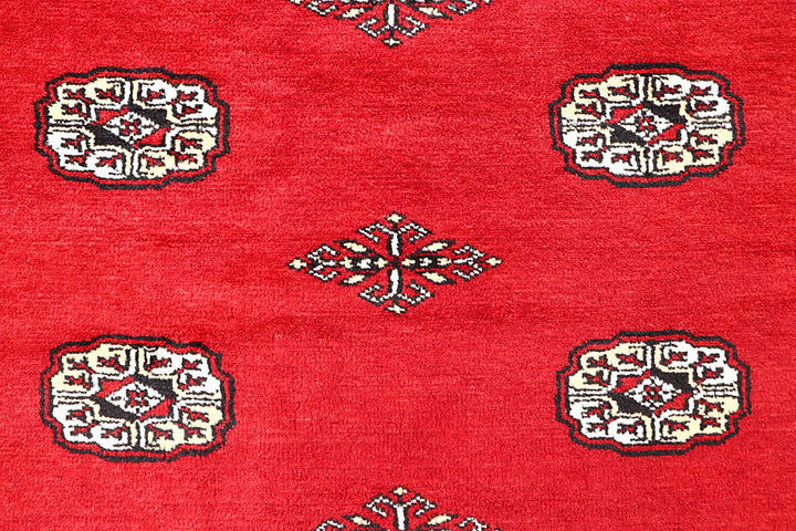 Red Bokhara 6' 8 x 6' 10 - No. 60829 - ALRUG Rug Store