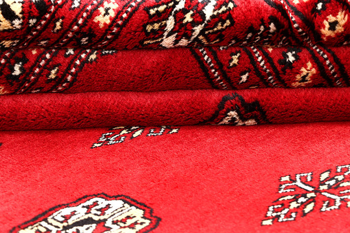 Red Bokhara 6' 8 x 6' 10 - No. 60829 - ALRUG Rug Store