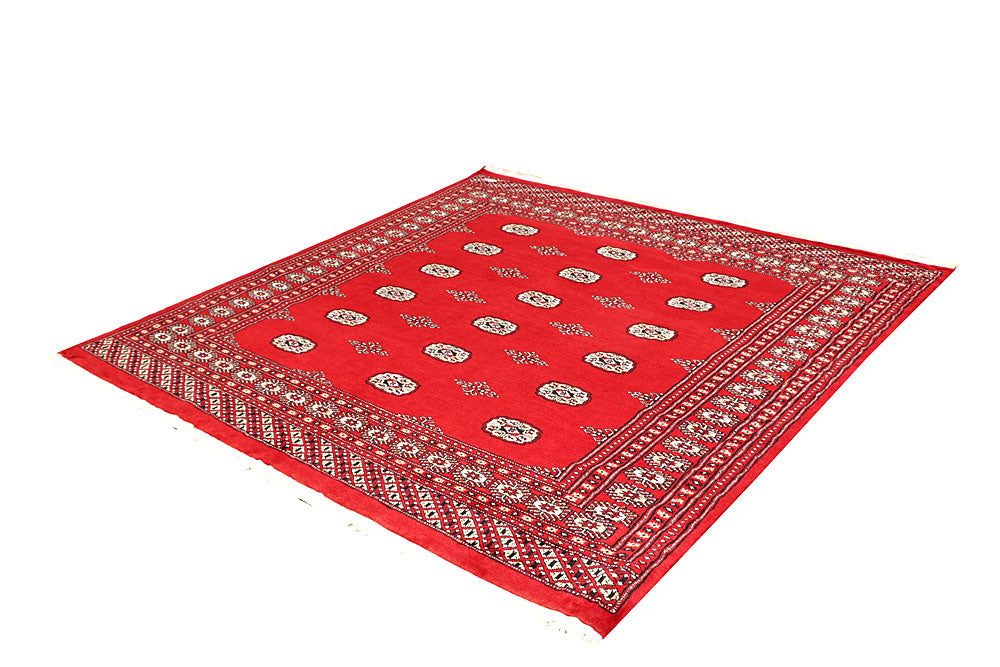 Red Bokhara 6' 8 x 6' 10 - No. 60829 - ALRUG Rug Store