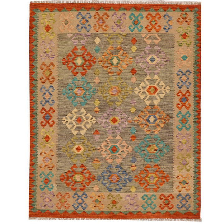Vegetable Kilim 4' 9 x 6' 5 (ft) - No. AL28842 - ALRUG Rug Store